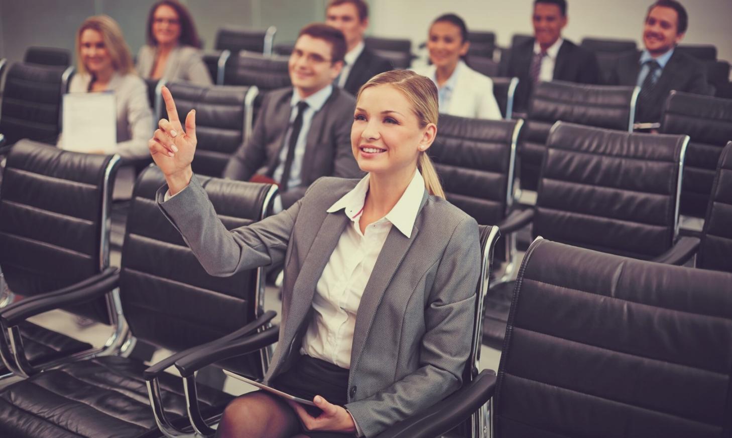 Financial workshop session with students reviewing analysis methods